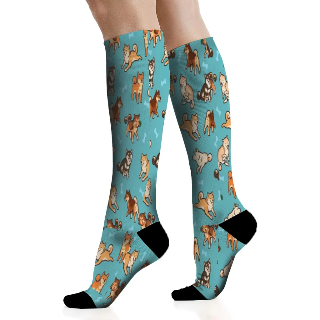 Shibes in Blue Men'S Socks Gift For Men and Women Teens Socks Sports Socks For Men