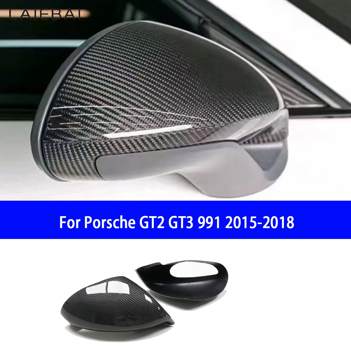 Подходит для Porsche GT2 GT3 991 2015-2018 клейкий корпус из углеродного волокна зеркала
