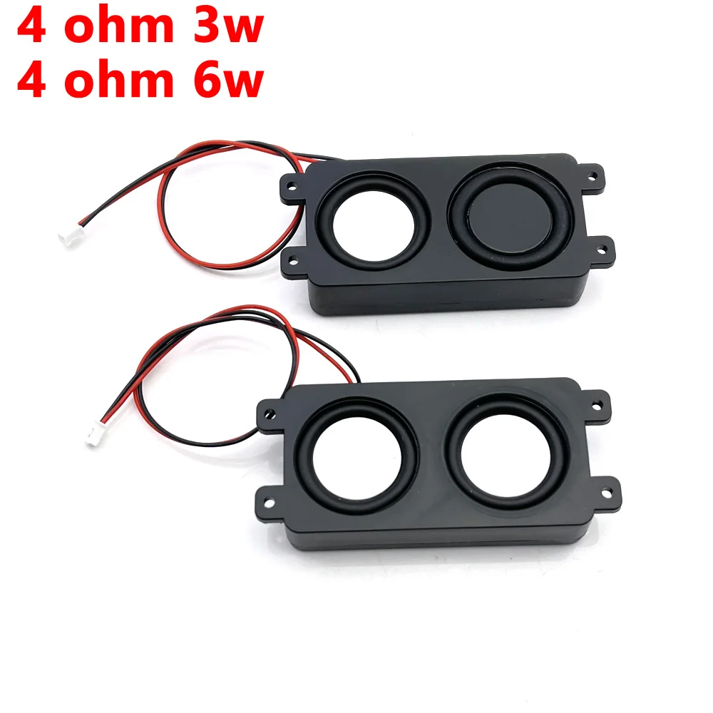 

1set 2W 4 ohm mini Full Range Clear Sound Cavity Speaker Dual Vibration membrane Audio loudspeaker Box Connector For TV computer