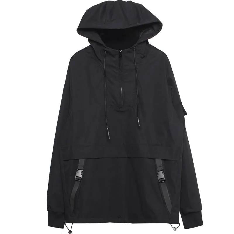 Осенняя функциональная куртка ветровка для мужчин пальто с капюшоном в стиле