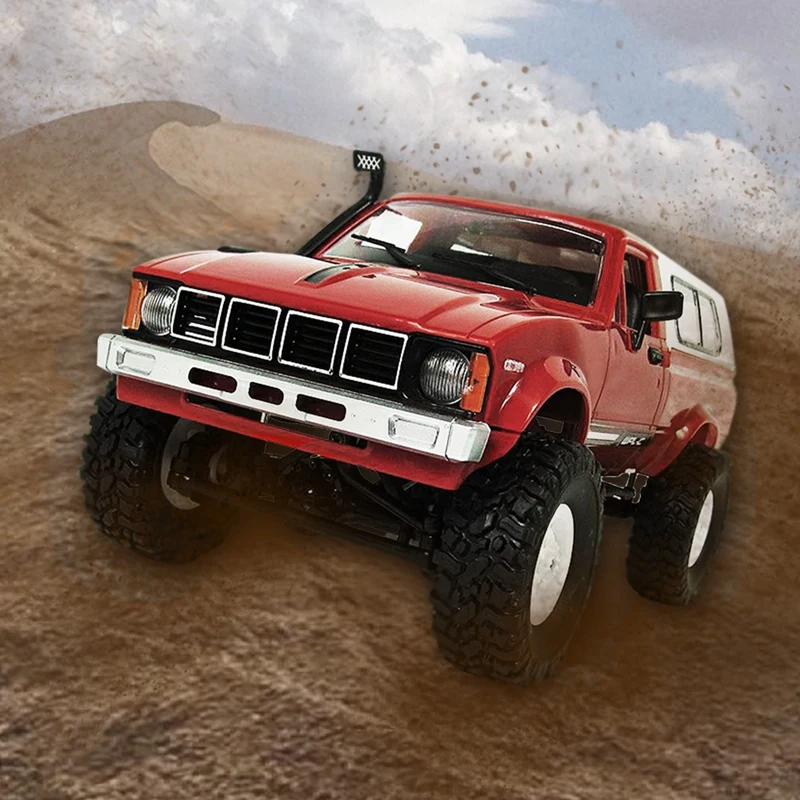 

WPL C-24 1/16 Scale RC Car Rock Crawler 4WD Off-road Truck Best Toy Red