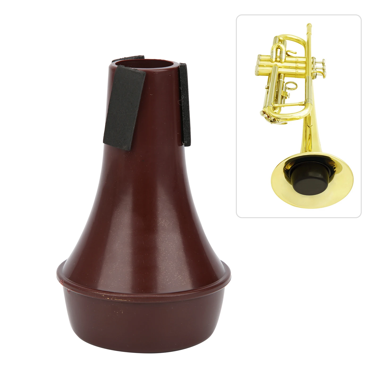 Труба немой глушитель полузакрытых мини легкий вес практика музыкальный