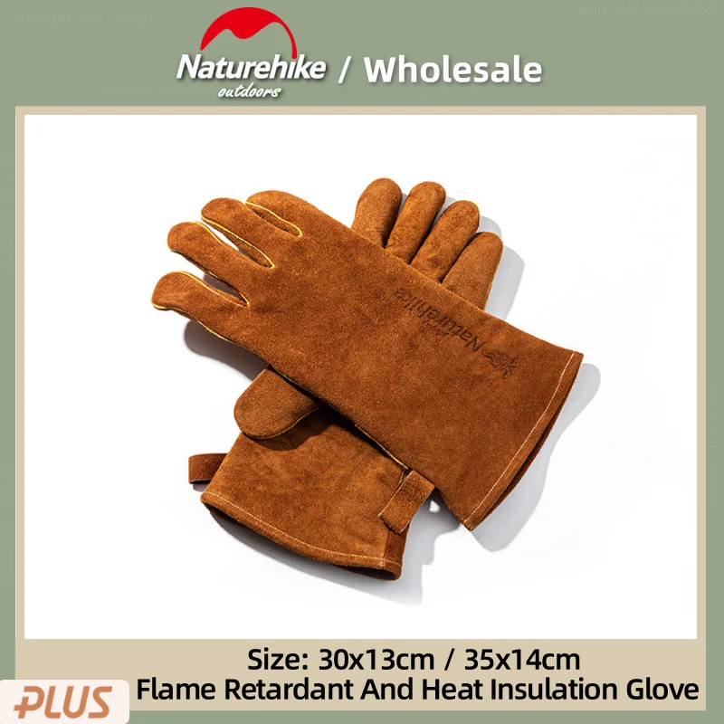 

Naturehike Outdoor Cookout Full Finger Gloves Flame Retardant Heat Insulation Portable Camping Picnic BBQ Anti Scalding Gloves