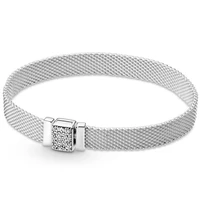 original moments reflexions sparkling clasp bracelet bangle fit women 925 sterling silver bead charm pandora jewelry