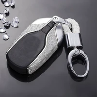 zinc alloy diamond car key case shell jewelry grade claw rest inlay design car key cover for maserati quattroporte levante
