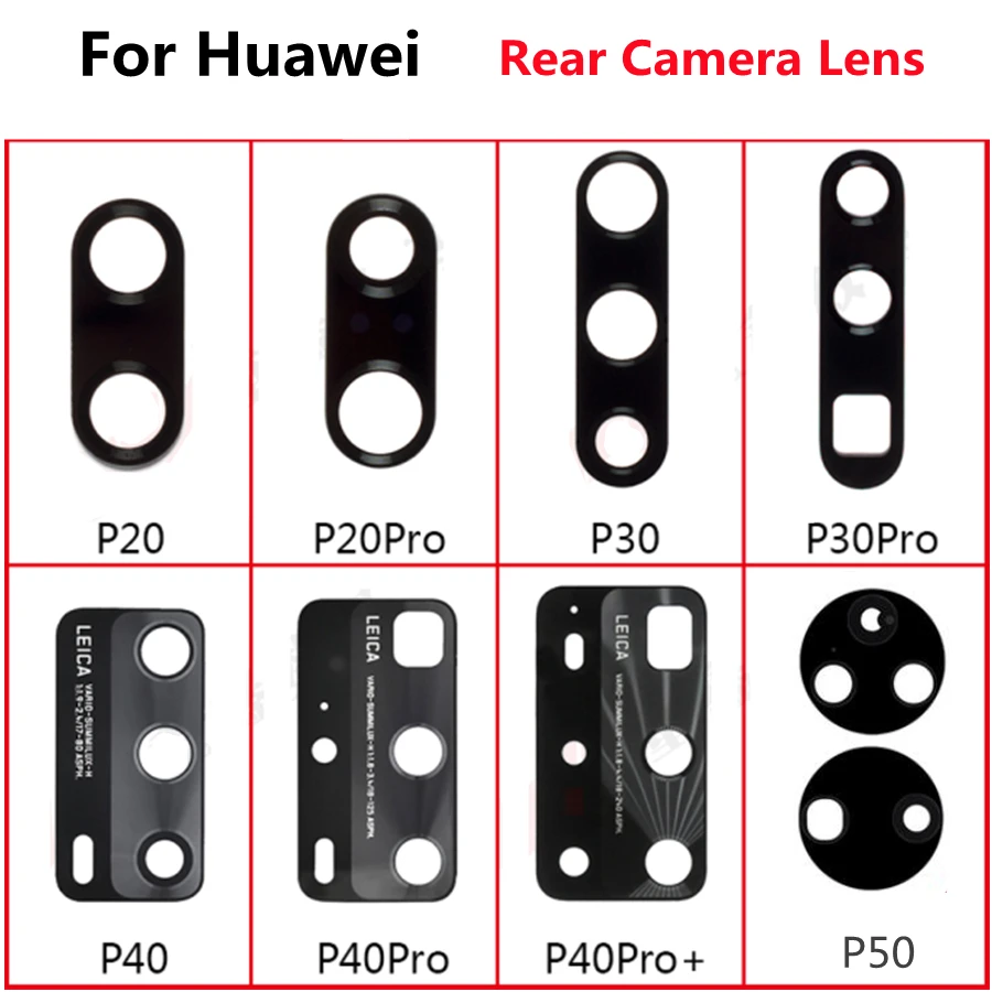 

For Huawei P30 Lite Camera Glass Lens For Huawei P20 P30 Lite P40 Pro P20 P40 Lite Rear Back Camera Lens Repalcement