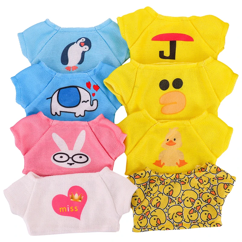 

1pc Clothes Skirt Accessories Sets For 30cm Lafanfan Duck Cafe Mini Ducks Skirt Glasses Doll Plush Toy