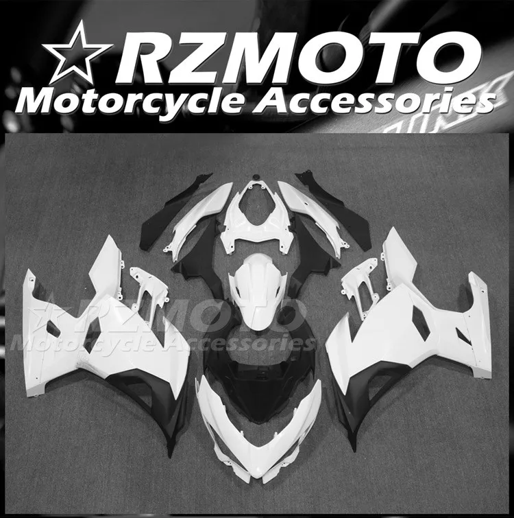 

Комплект обтекателей для мотоцикла из АБС-пластика, подходит для Kawasaki Ninja 400 2019 2020 2021 19 20 21, комплект кузова белого цвета