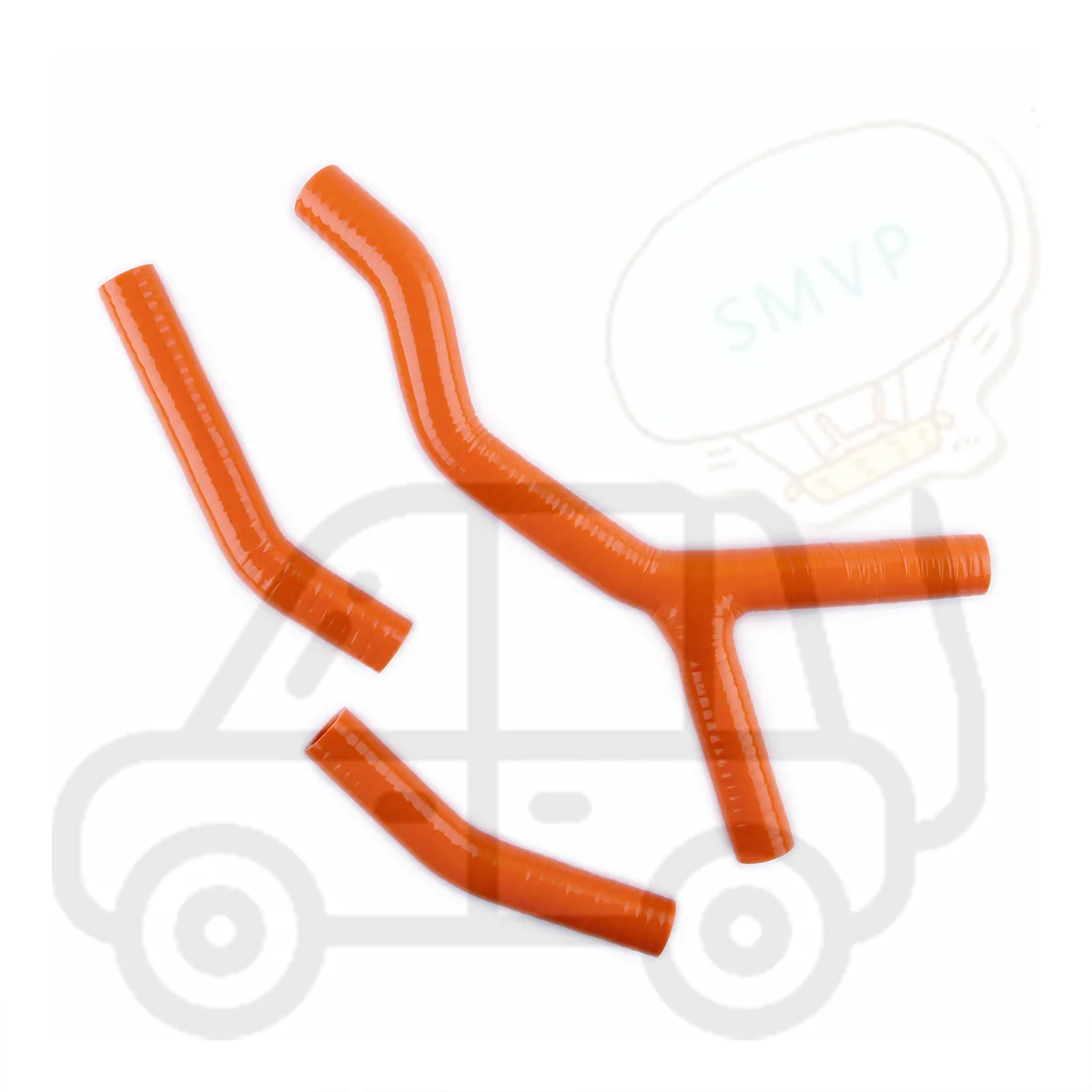Фото ДЛЯ KTM 200/250/300 EXC/XC 2004 2005 2006 2007 запасные части, комплект верхних и нижних силиконовых шлангов охлаждающей жидкости радиатора, 3 шт. №2