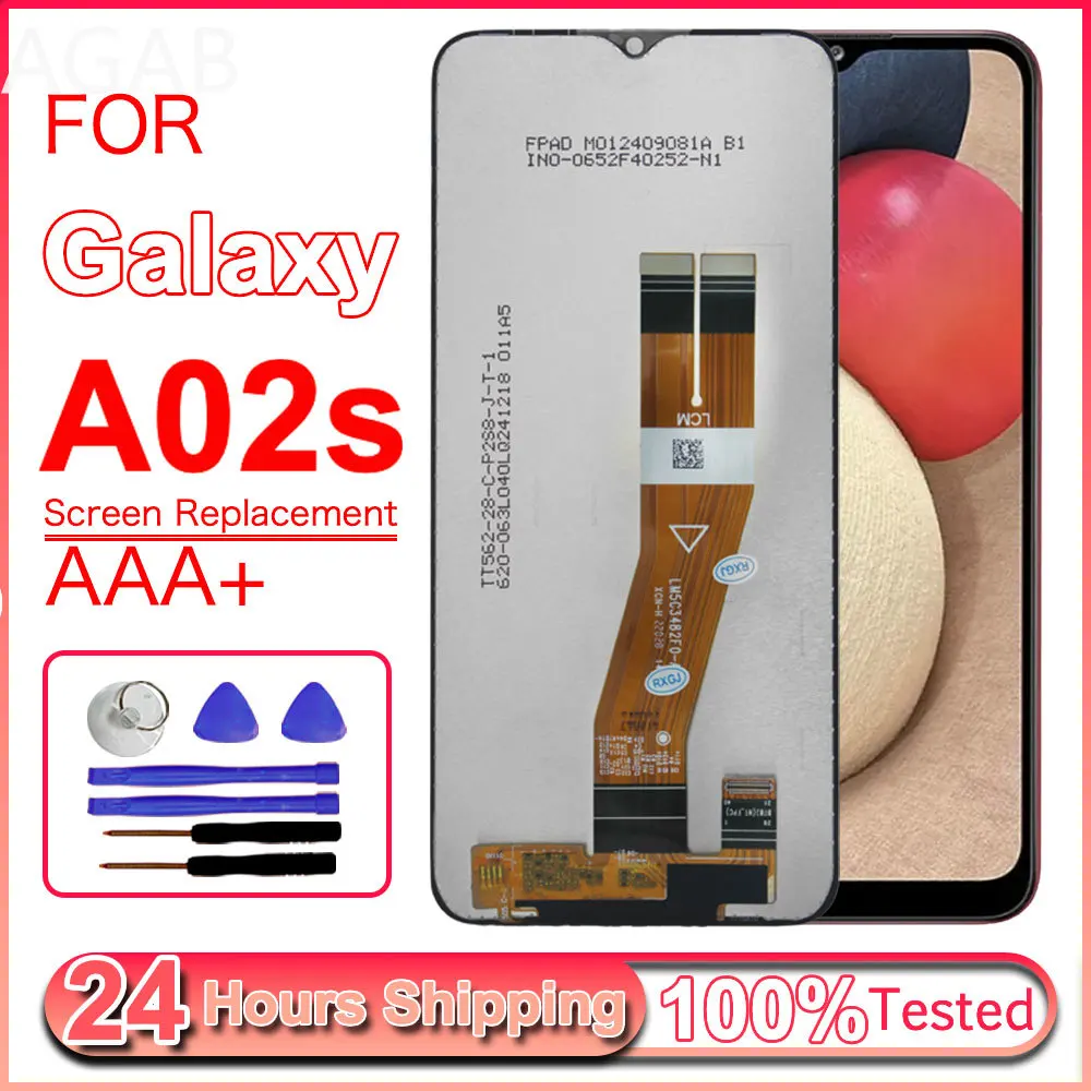 Фото ЖК-дисплей для телефона Samsung Galaxy A02s, сенсорный экран с диджитайзером в сборе для Samsung Galaxy A02s A025F A025M. №1