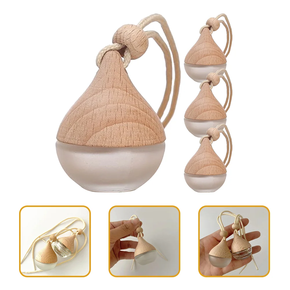 

4pcs Car Pendant Decor Aromatherapy Diffuser Rear View Mirror Supply