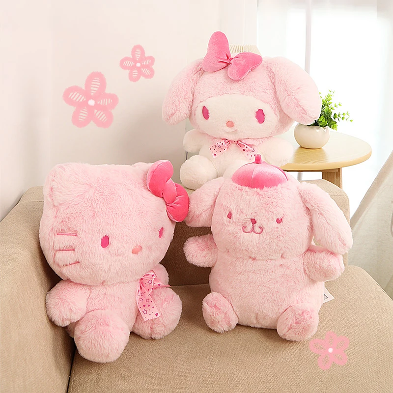 

Kawaii Sanrio Hello Kitty My Melody Plush toys Doll peluches juguetes cute Kawaii Room Decor anime pillow peluche High Quality