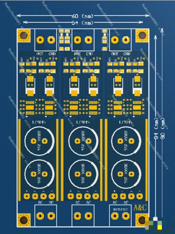 3-канальный независимый двойной параллельный LT3045 малошумящий линейный регулятор