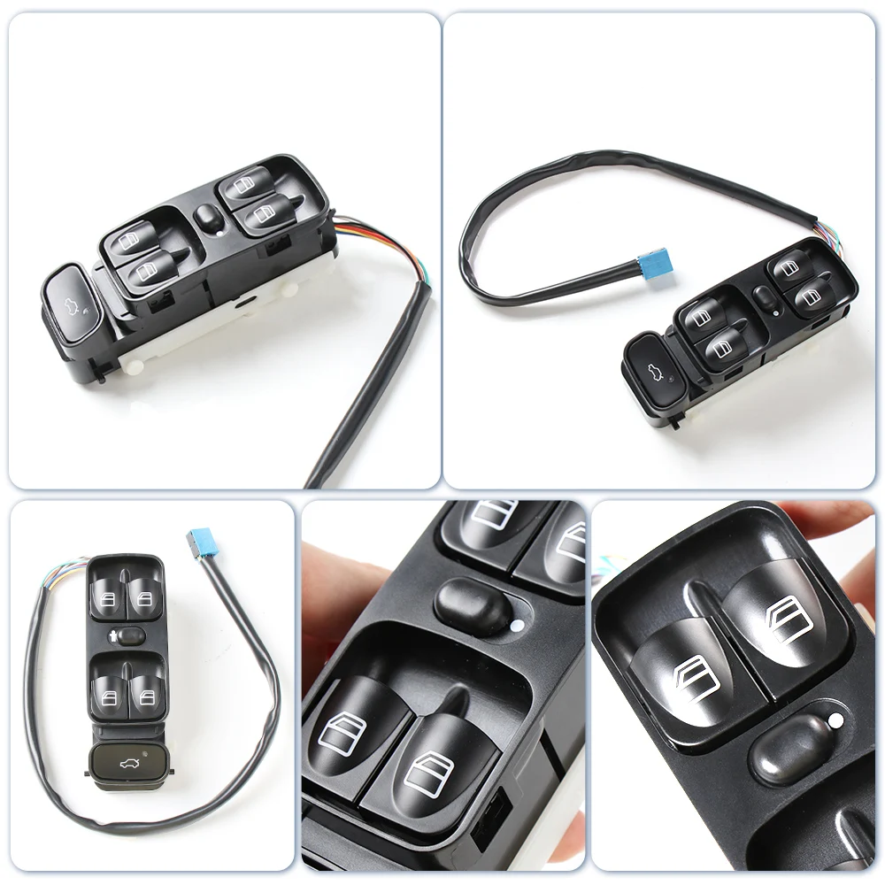 Фото Для Mercedes Benz CLK W209 Class 2003-2009 электрический переключатель управления стеклоподъемником в сборе-левый передний 2098203410 №1