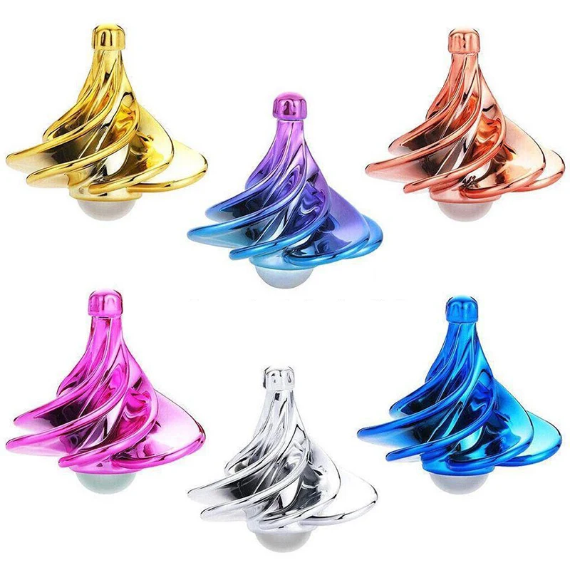

1PC Dazzling Decompression Wind Blower Gyro Fidget Kinetic Spinner Adult Stress Relief Toys For Children Birthday Xmas Gift