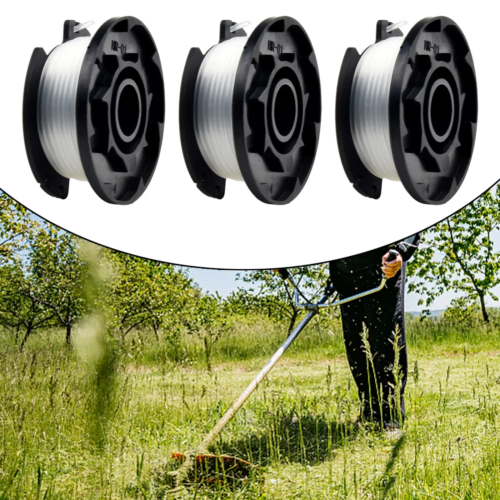 3 шт. катушки кустореза для триммера травы Einhell GE-CT 18/28 Li TC запасные части катушек