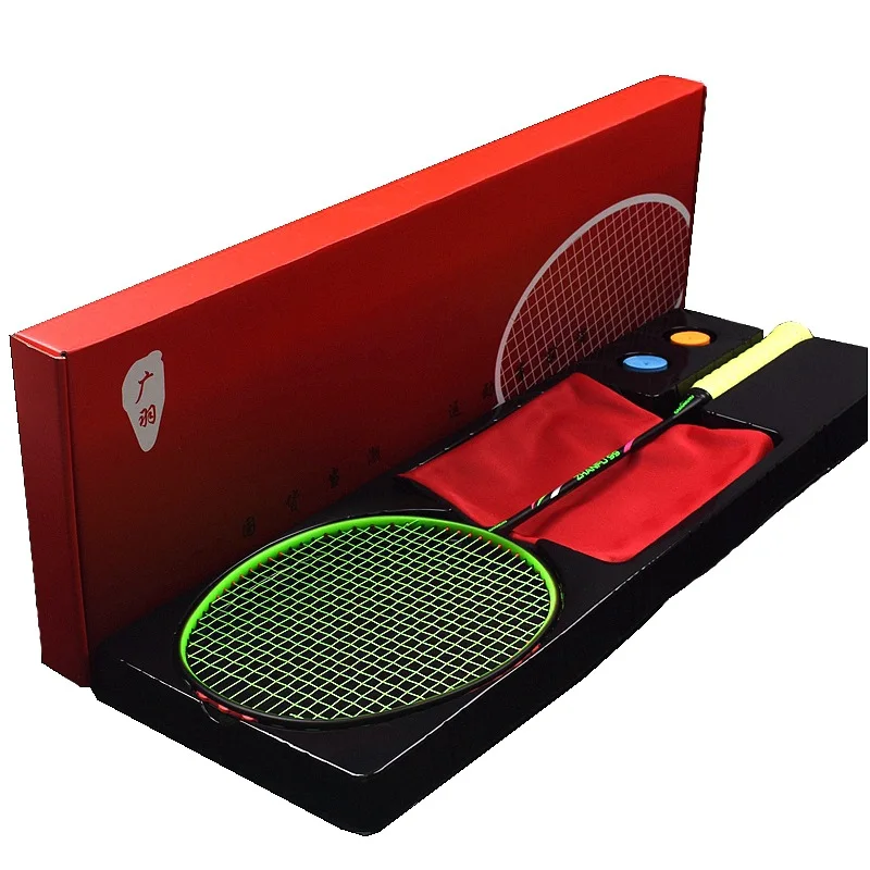 

Ultralight 10U 52G Fur Carbon Fiber Badminton Rackets Strung Professional Racquet 22-30LBS G5 Trainning Racket Bags Adult -40