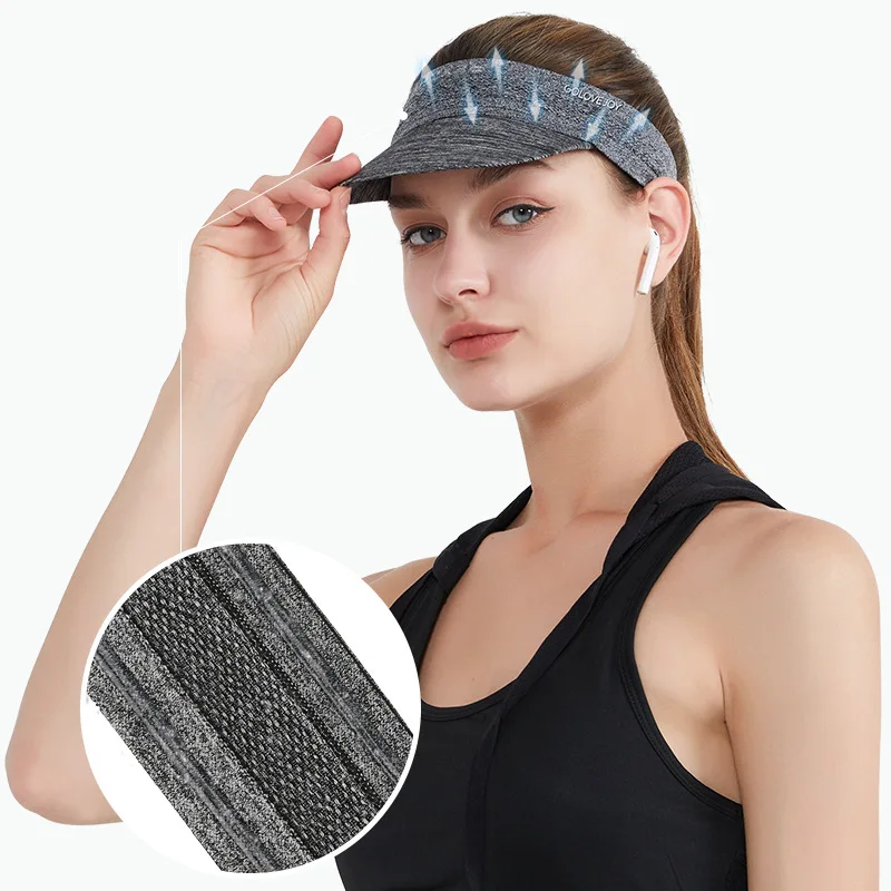 Summer Golf Sunscreen Hat Tennis Running Cycling Outdoor Sports Baseball Bicycle Sun Visor Quick-drying Empty Top Cap Men Women