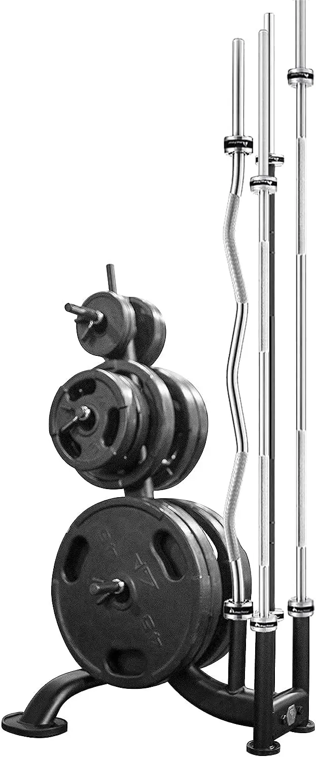 

Fit Weight Tree Plate Holder Storage with 660 LBS Capacity & 2-Inch + 1-Inch Diameter Pegs (4 Total) For Weight Plates o