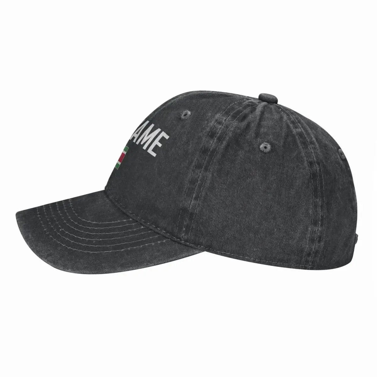 Фото Мужская бейсболка с флагом серниме и шрифтом, темно-серая джинсовая классическая винтажная хлопковая шляпа дальнобойщика для папы, унисекс для взрослых №3
