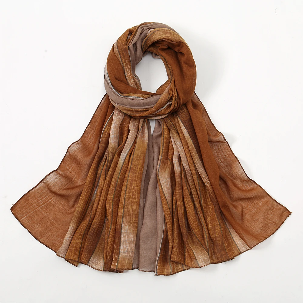 Шаль из вискозы с принтом для мусульманской женщины зимняя Пашмина 180*90 см