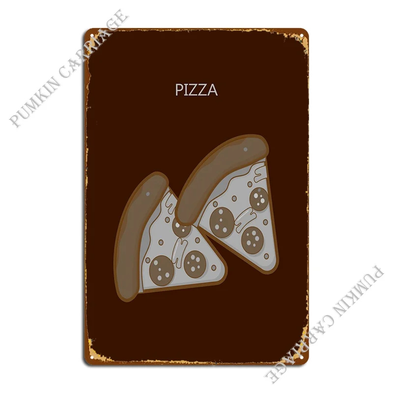 

Pizza Metal Sign Personalized Decoration Garage Classic Tin Sign Poster