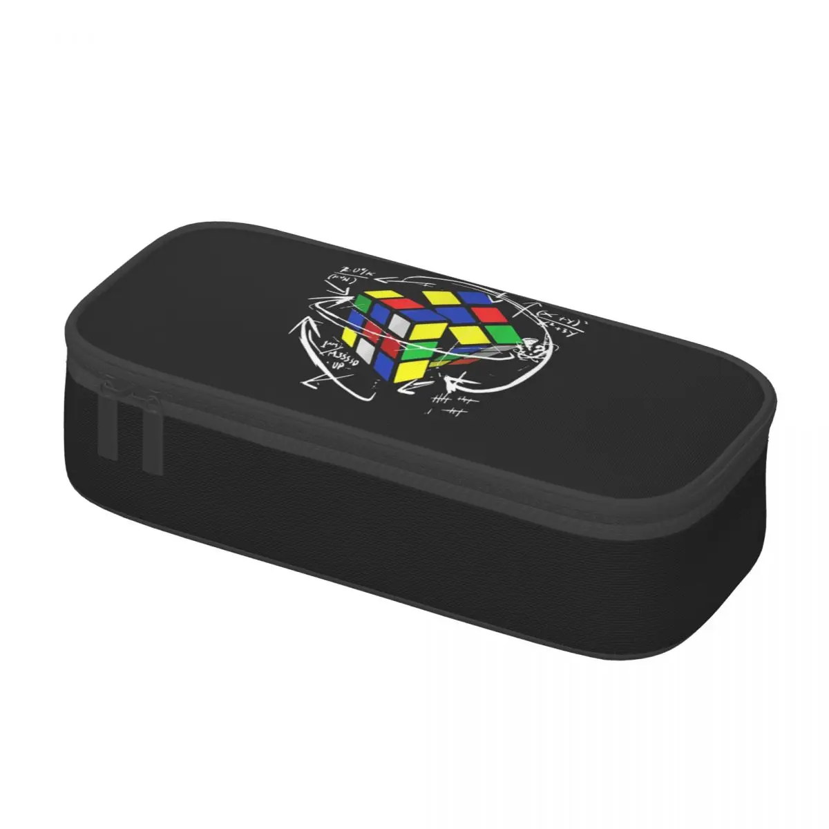 Фото Пользовательские пеналы Math Rubik Rubix Rubics Player Cube для девочек и мальчиков, большая вместительная сумка для ручек для любителей математики, коробка, школьные принадлежности №3
