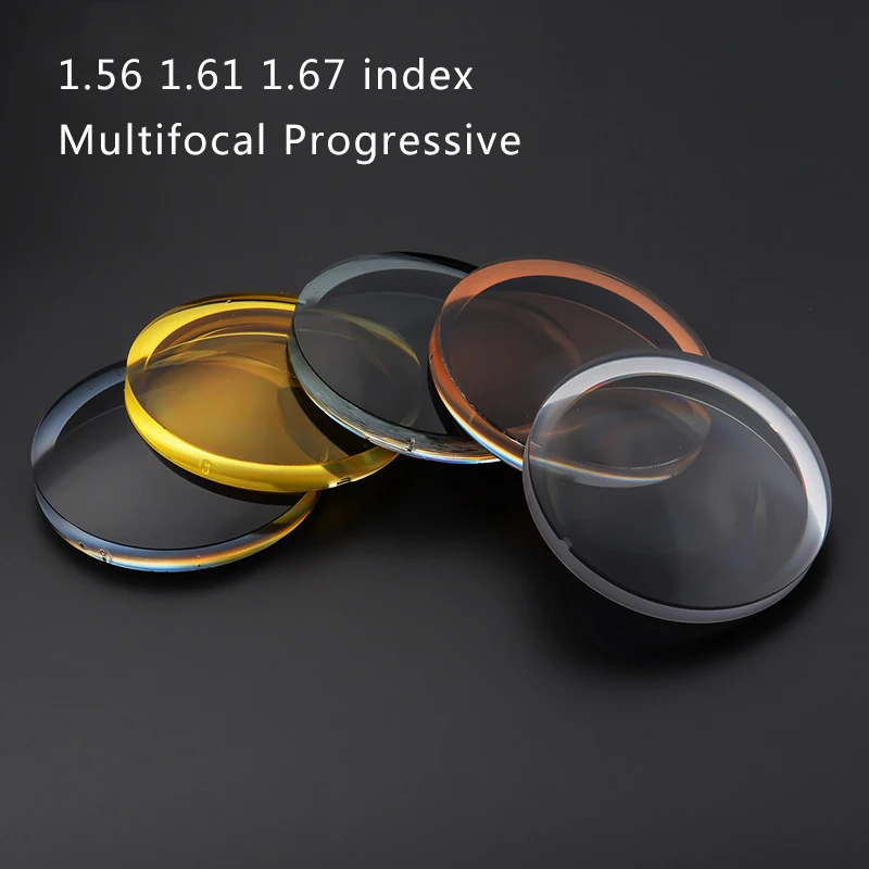 2PCs 1.56 1.61 1.67 Polarized Progressive Glasses Lenses Optical Myopia Hyperopia Multifocal Prescription UV400 Glasses Lens