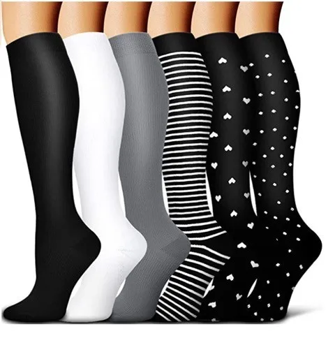 Men Women Sports Fitness Socks Direct Supply Spot Pressure Stockings  Pattern Combination Free Collocation Basketball Cycling