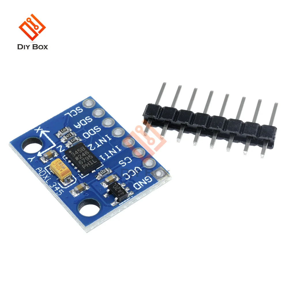 

GY-291 ADXL345 цифровая трехосевая сенсорная плата ускорения гравитационного наклона для модуля Arduino IIC SPI заменить ADXL335