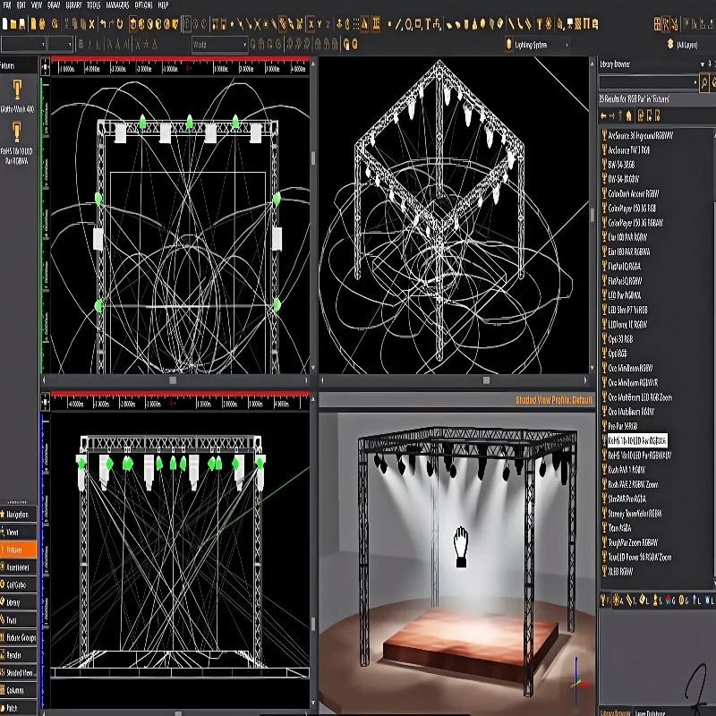 Фото Ключ дизайна освещения Wysiwyg R44 — интерфейс 3D-визуализатора USB DMX512 для управления сценами, мероприятий и концертов №3