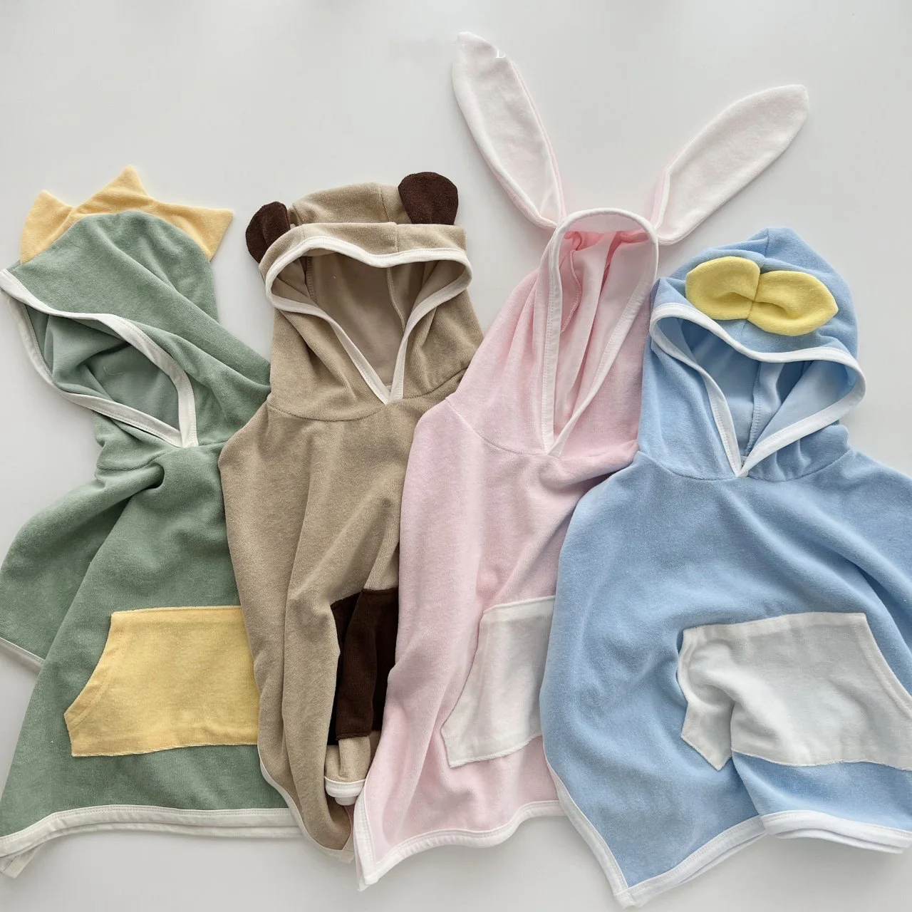 S Newborn Kids Bathrobe Super Soft Bath Towel Blanket Warm S