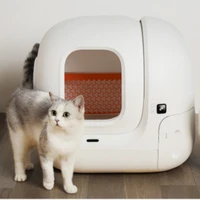 self cleaning litter box anti sand closed cats tray intelligent cat toilet litter box deodorant large space app remote mascotas
