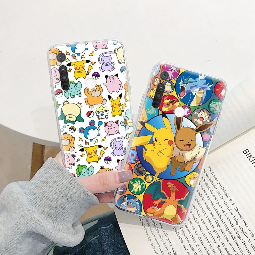Мягкий чехол для VIVO Y100 Y200 Y18E Y19 Y19S Y20 Y21 Y21T Y22S Y27 Y28S Y75 Y76 Y77T Y36 Y33S Y33T ZR44 Pokemon