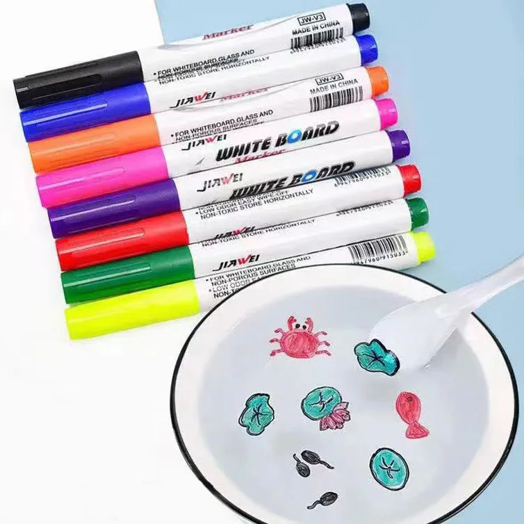 

Magical Water Painting Pen Colorful Mark Pen Markers Floating Ink Pen Doodle Water Pens Children Montessori Early Education Toys
