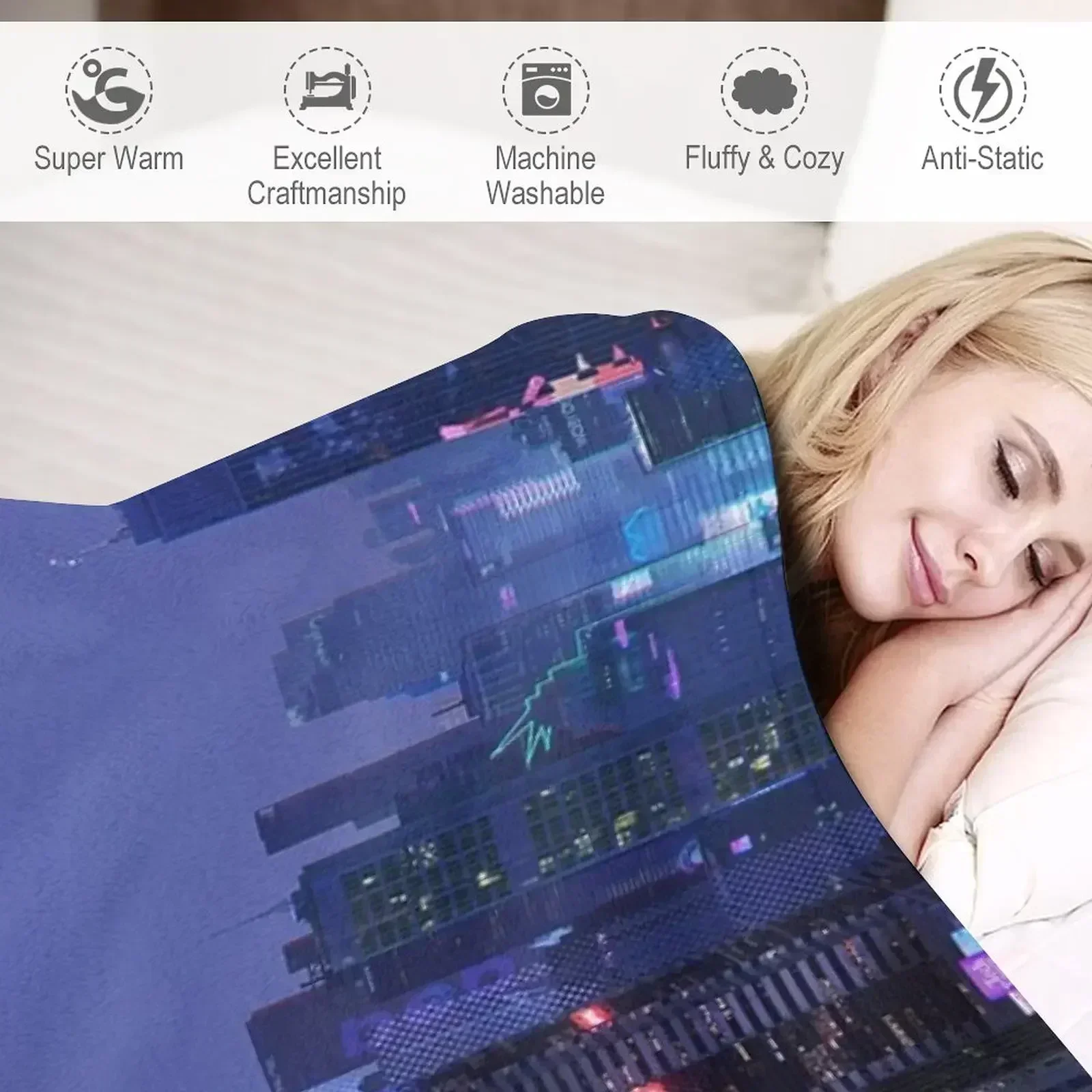 Пушистое одеяло для путешествий