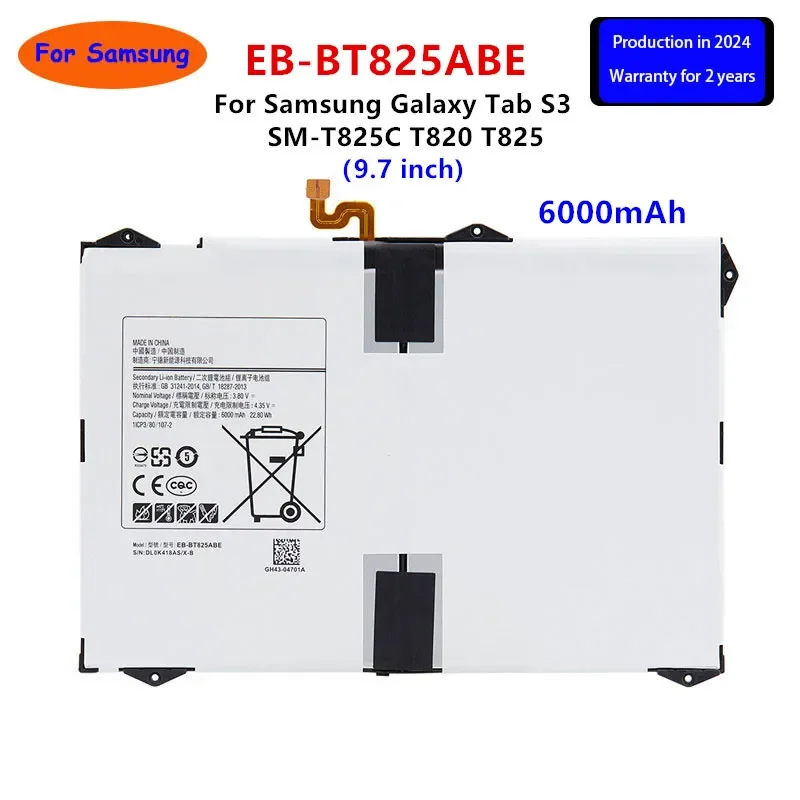 Совершенно новый сменный аккумулятор для планшета EB-BT825ABE 6000 мАч Samsung Galaxy Tab S3 9 7