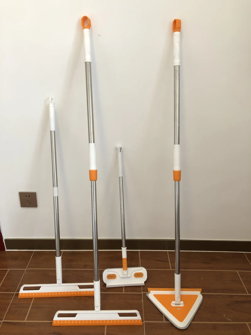 

Window Clean Telescopic Silicone Strip Wiper Scrapper Brush Dusting Triangle Mop Metal Screen Remover Glass Toilet Floor Drying