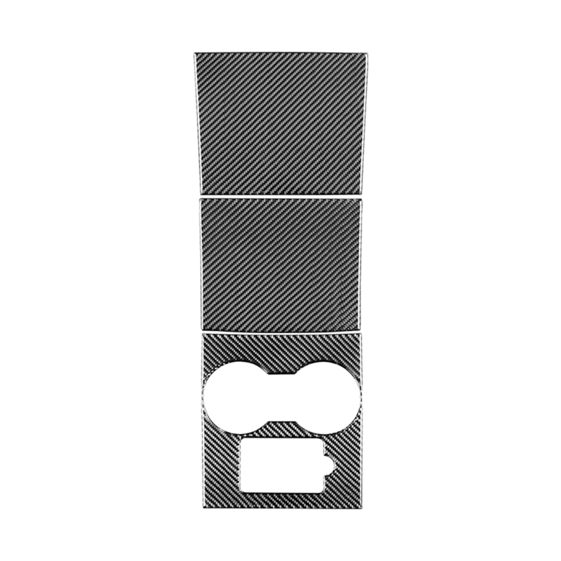 

Center Console Wrap Cover with Card Slot Kit Protector Accessories Carbon Fiber for Tesla Model 3 2019-2022