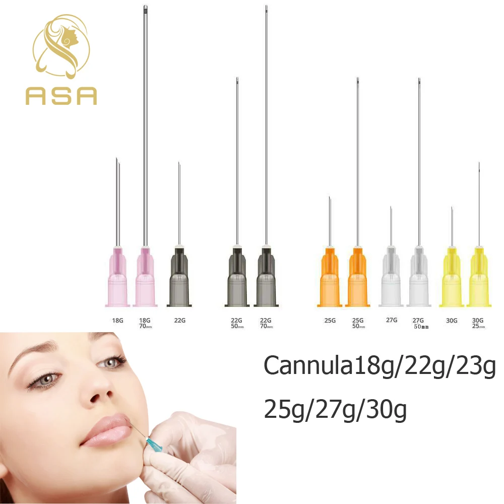 Fine Micro Korea Cannula Needle Tips 18G21G22G25G/27G/30G Plain Ends Notched Endo needle tip Syringe