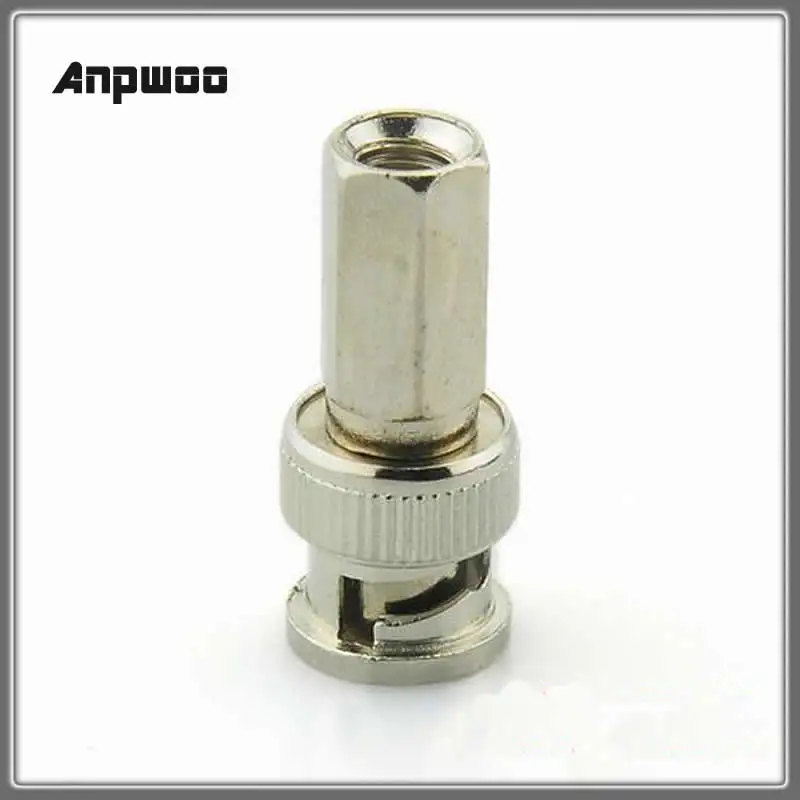 

BNC Male Twist-on RG59 Connector for CCTV Coax Coaxial Security Cameras Anpwoo BNC04 Communication Converter