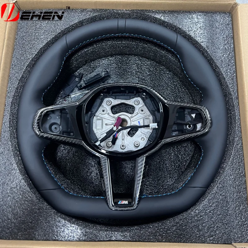 Рулевое колесо из углеродного волокна для BMW New M2 M3 M4 G80 G82 G83 G87 2019-2023 Lerther Old Upgrade 2025