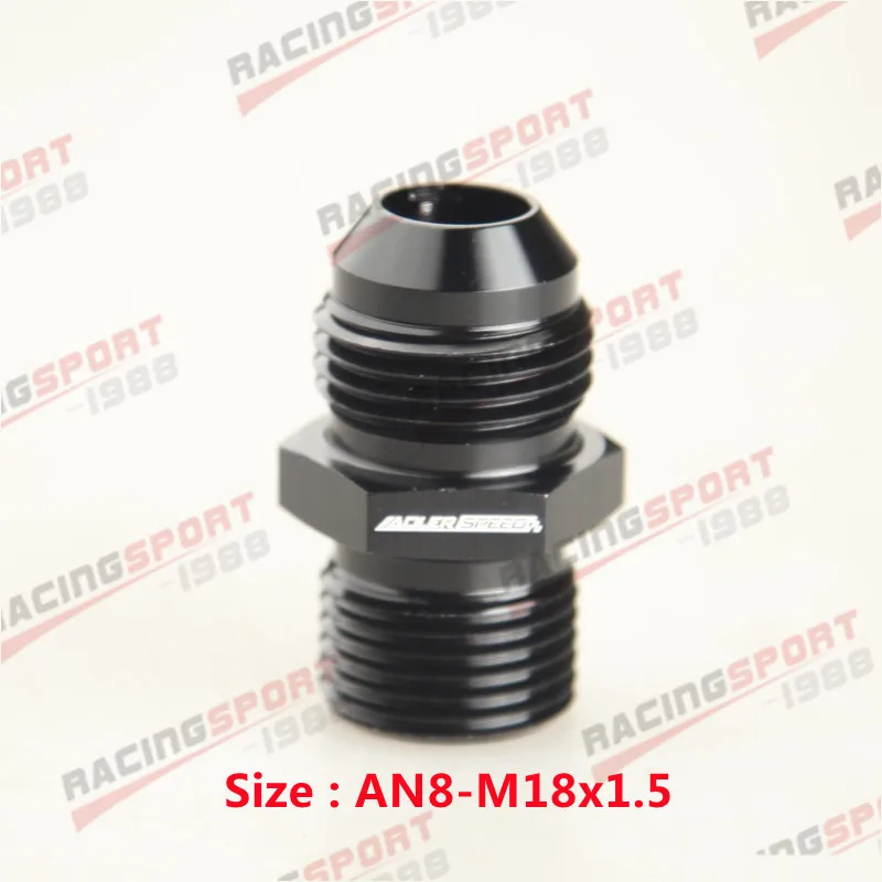 

ADLERSPEED AN8 AN10 AN12 – Прямой фитинг-адаптер для топливных, масляных и воздушных шлангов с резьбой M10/M12/M14/M16/M18x1.5, автомобильные аксессуары