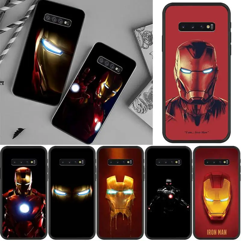 

Marvel Iron Man Phone Case For Samsung Galaxy S7 Edge Plus S9 S20Plus S20ULTRA S10lite S225G S10 Note20ultra Case