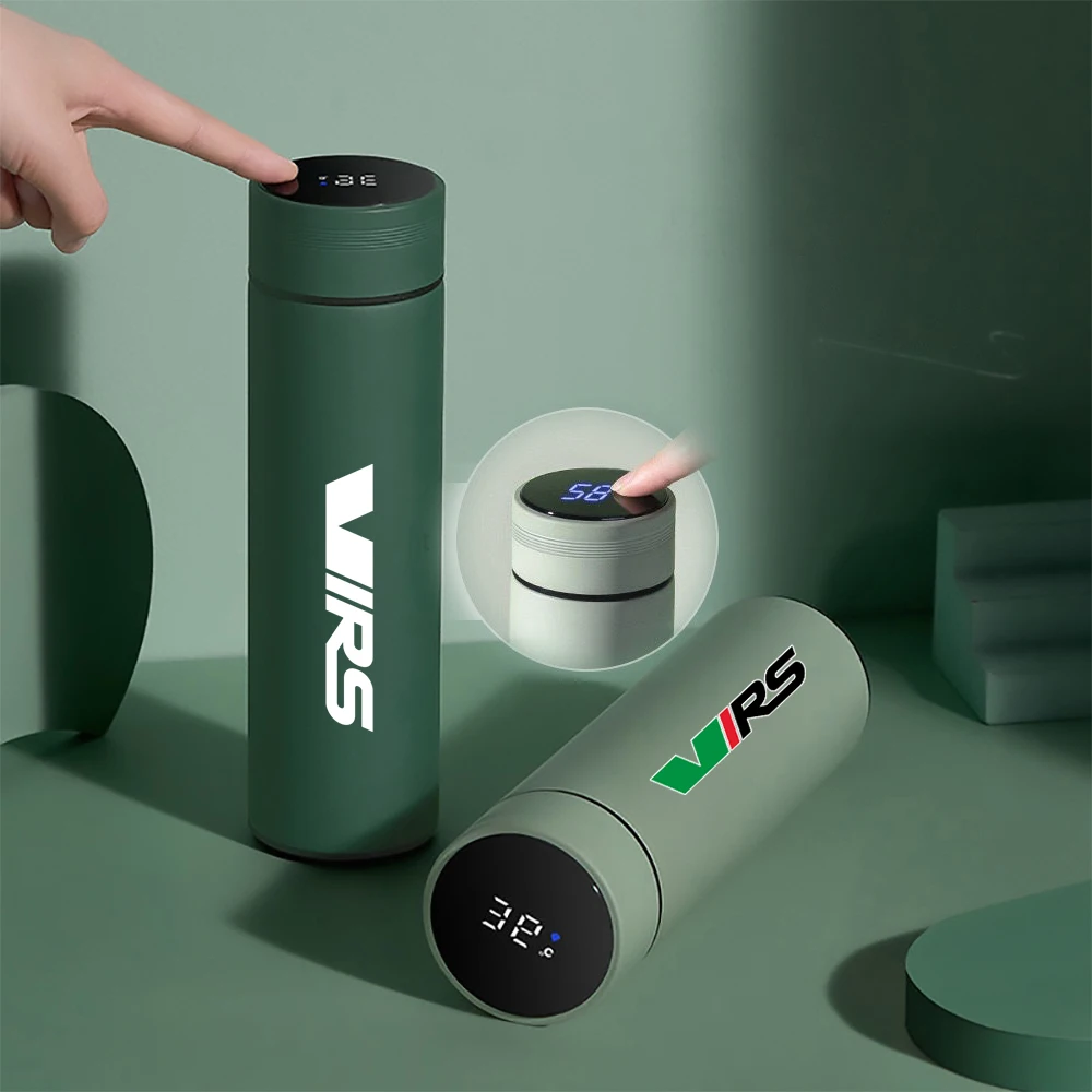 

For Skoda VRS Octavia Kamiq Kodiaq Karoq RS Superb Fabia Rapid LOGO Custom UV printing paint intelligent 500ml thermos cup