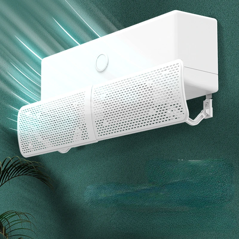 

Air conditioner wind deflector anti direct blow wall mounted universal retractable filter screen air baffle cold air guide plate