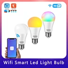 Умсветильник лампа с Wi-Fi, 27 светодиодов, 121518 Вт, RGB-подсветка, работает с AlexaGoogle Home, 85-265 в, функция RGB с регулируемой яркостью и таймером, волшебная лампа