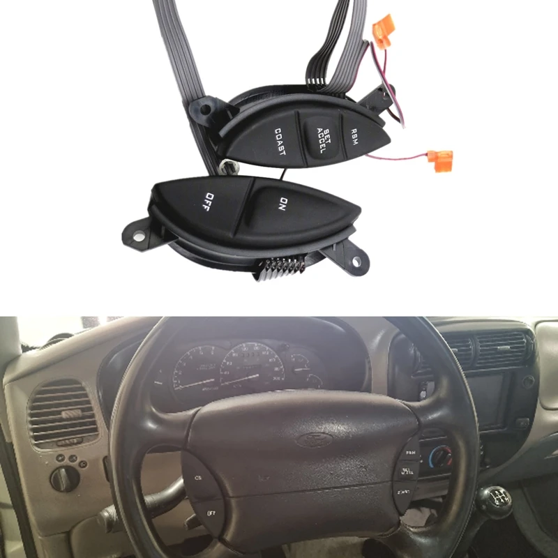 

Кнопка переключателя круиз-контроля на руль, совместимая с F150 Sport Trac 1998-2005 F87A9D809BA, новинка 2022