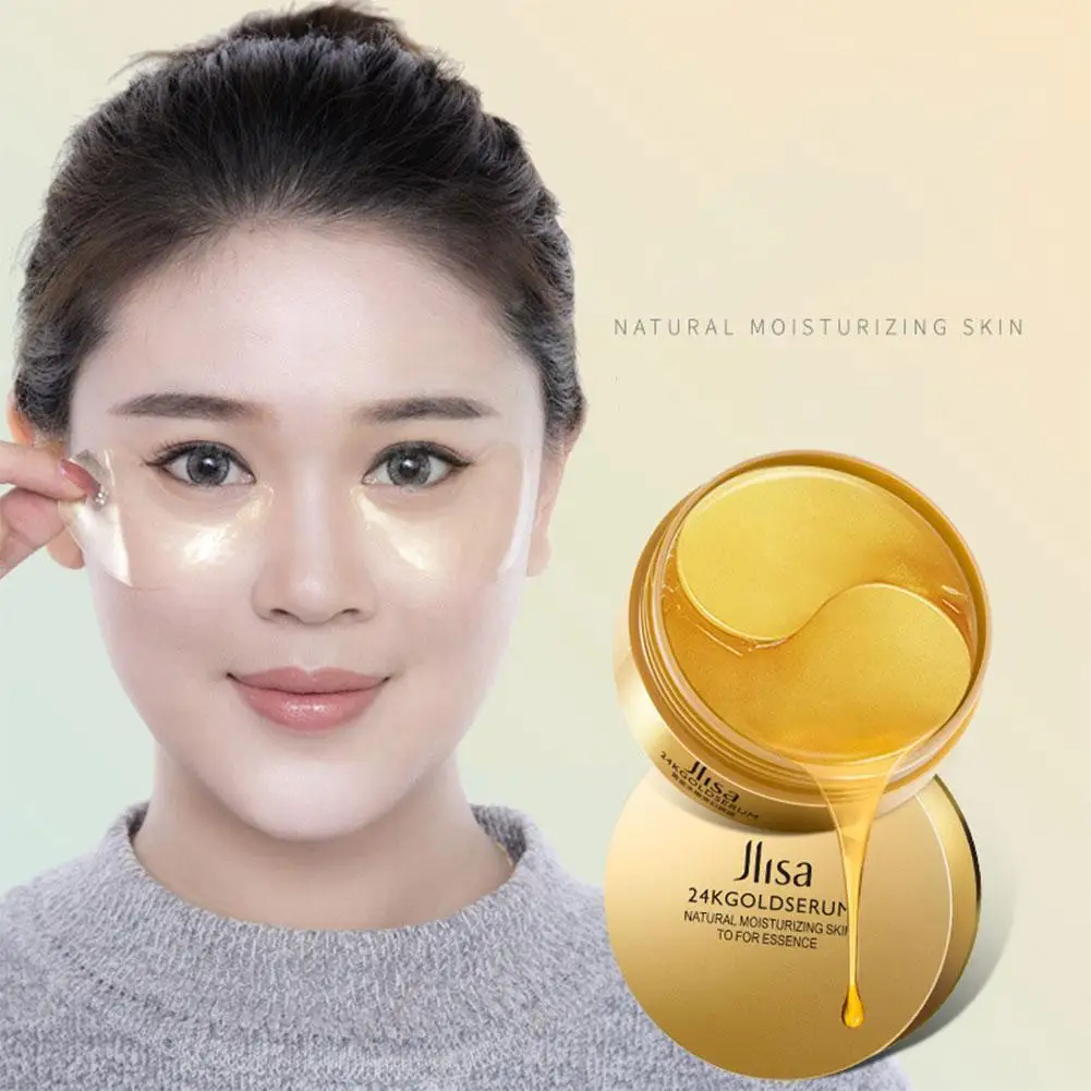 

Seaweed Crystal Collagen Eye 24k Gold Eye Patch Moisturizing Remove Eyes Anti-aging Circles Anti-puffiness Care-60pcs V8w9