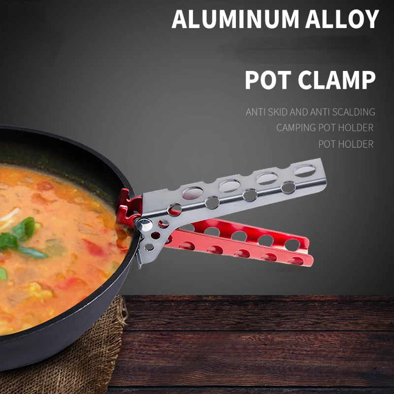 

Outdoor camping pot accessories Aluminum alloy anti-scalding non-slip pot clip